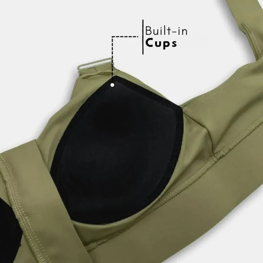 Top Active Bra - Reinforced Sports with Velcro Adjustments