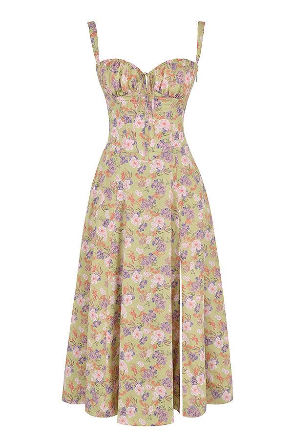 Mavie Bustier Midi Dress