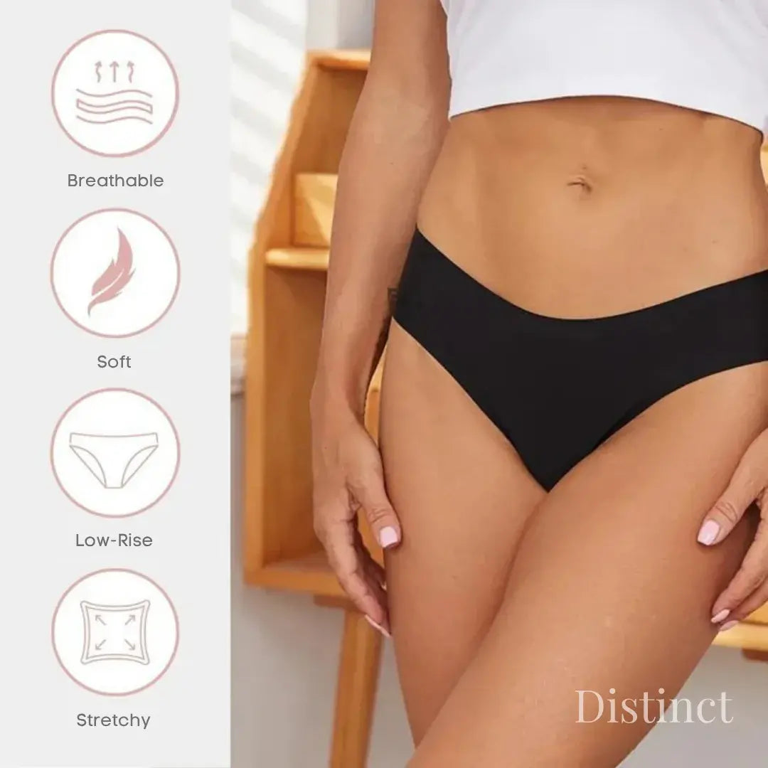 10-Pack: Soft Silk Knickers - Laser-Cut Seamless