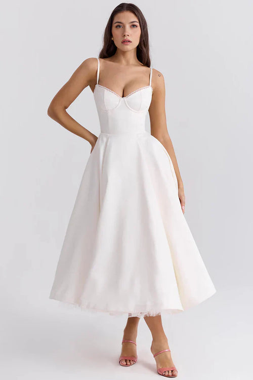 Cloe Double-Layer Midi Dress