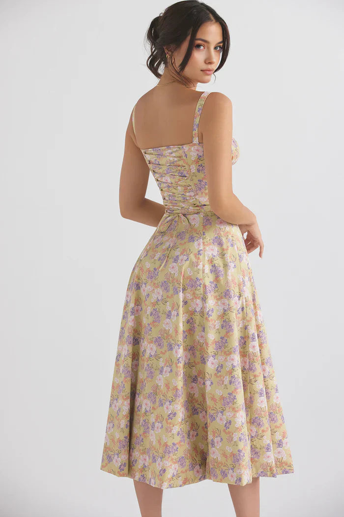 Mavie Bustier Midi Dress