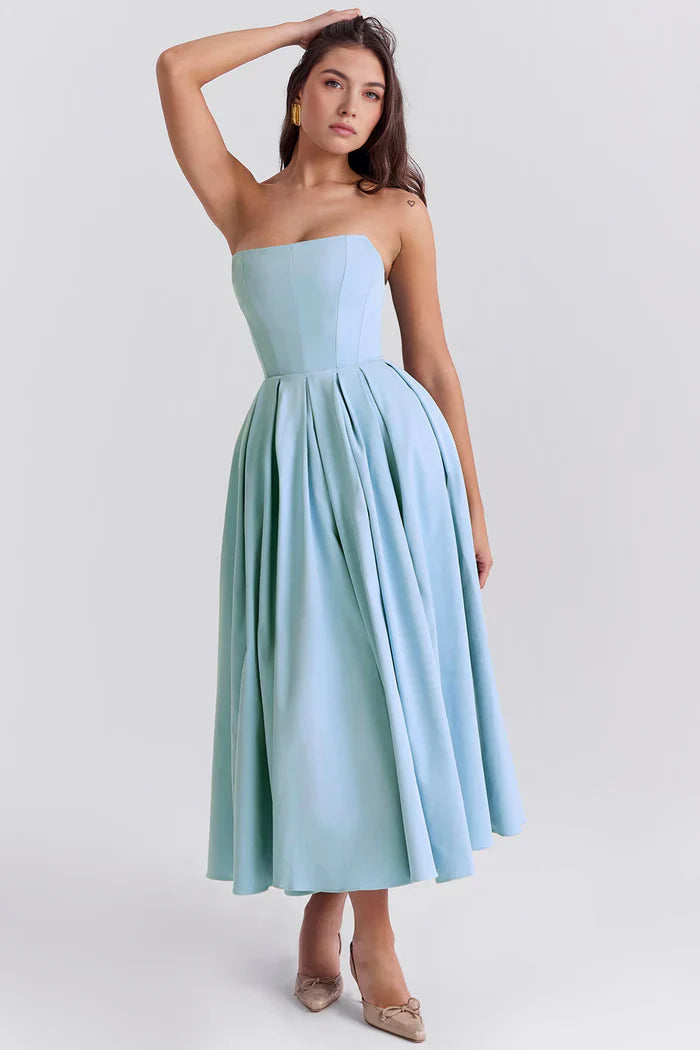 Celeste Bustier Midi Dress