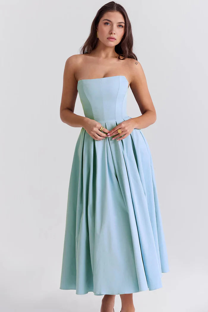 Celeste Bustier Midi Dress