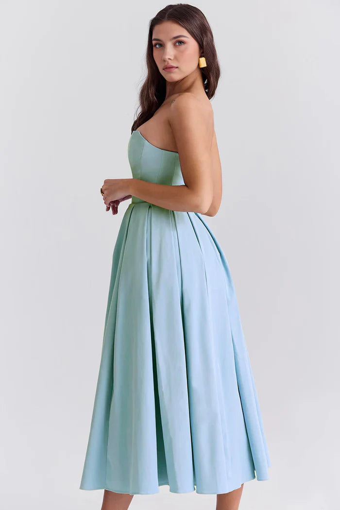 Celeste Bustier Midi Dress