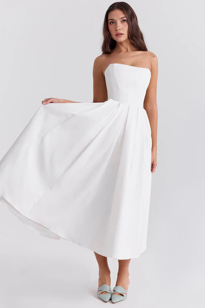 Celeste Bustier Midi Dress