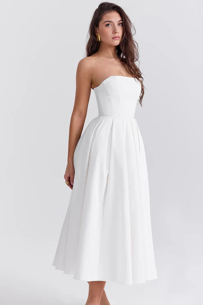 Celeste Bustier Midi Dress
