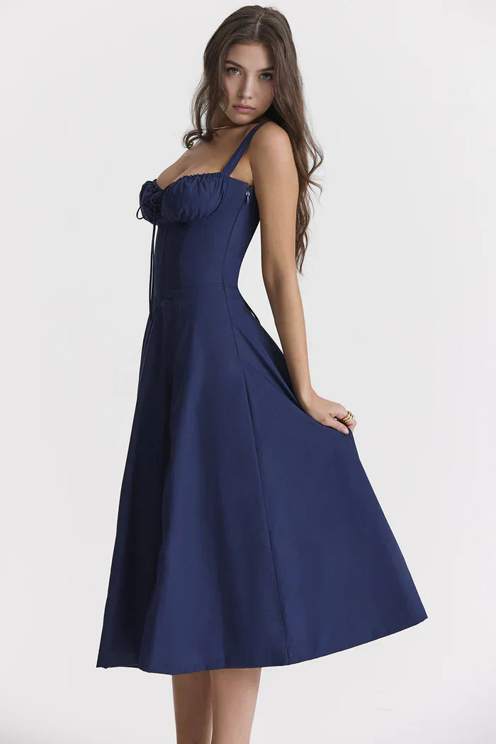 Mavie Bustier Midi Dress
