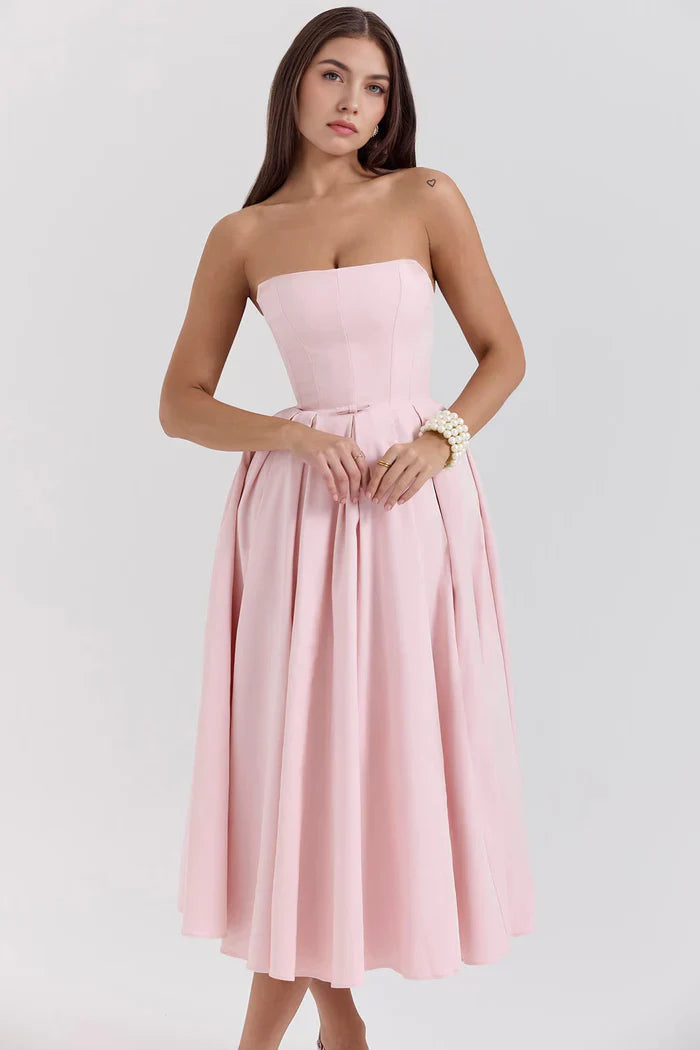 Celeste Bustier Midi Dress