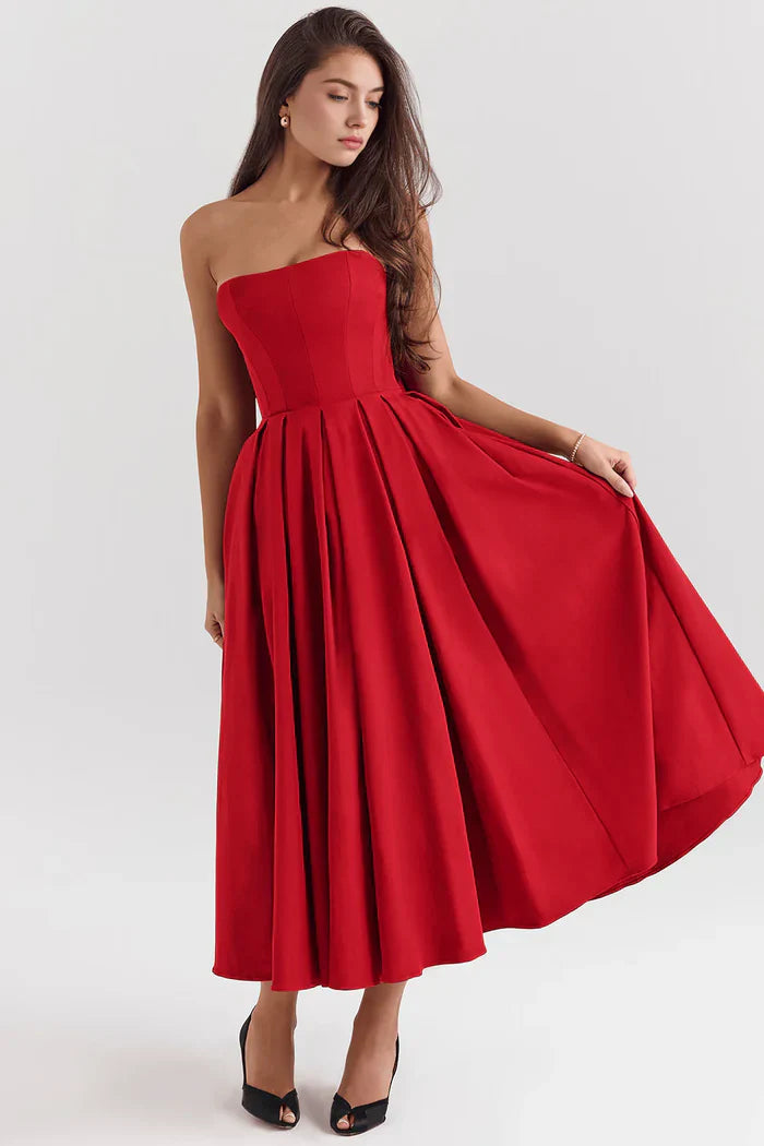 Celeste Bustier Midi Dress