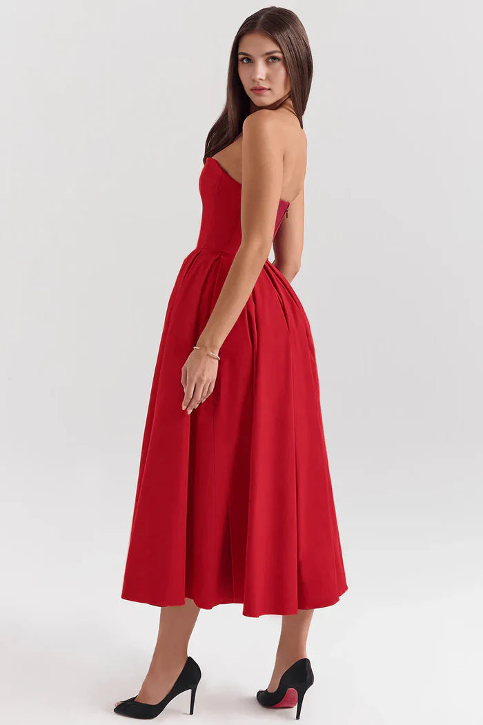 Celeste Bustier Midi Dress