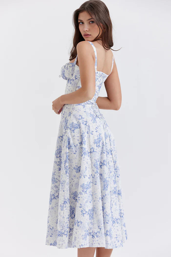 Mavie Bustier Midi Dress