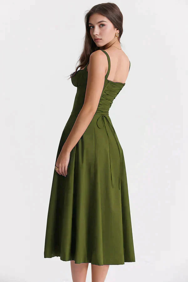 Mavie Bustier Midi Dress