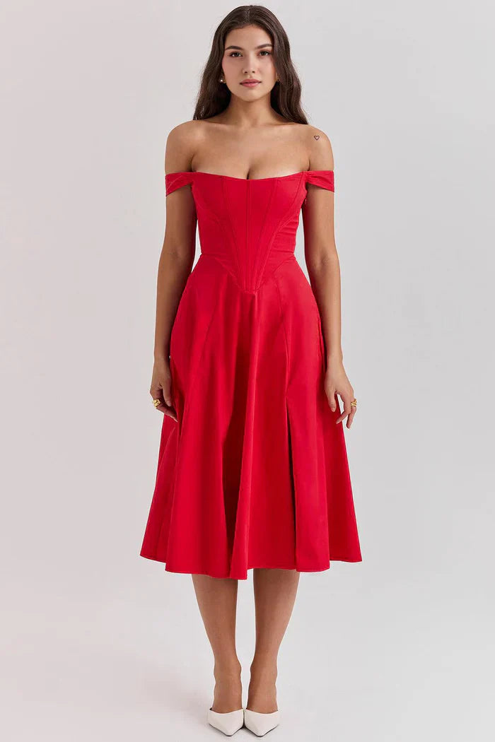 Mavie & Olivia Bustier Midi Dresses – Buy 1, Get 2