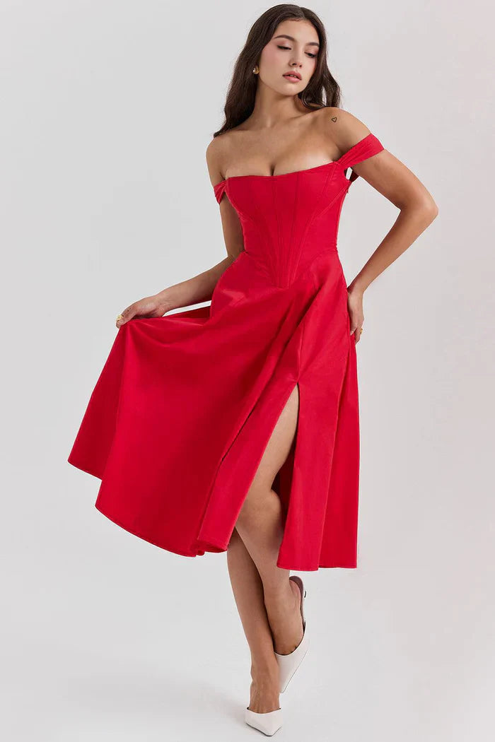 Mavie & Olivia Bustier Midi Dresses – Buy 1, Get 2