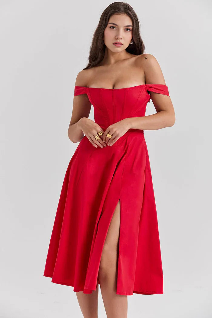 Mavie & Olivia Bustier Midi Dresses – Buy 1, Get 2