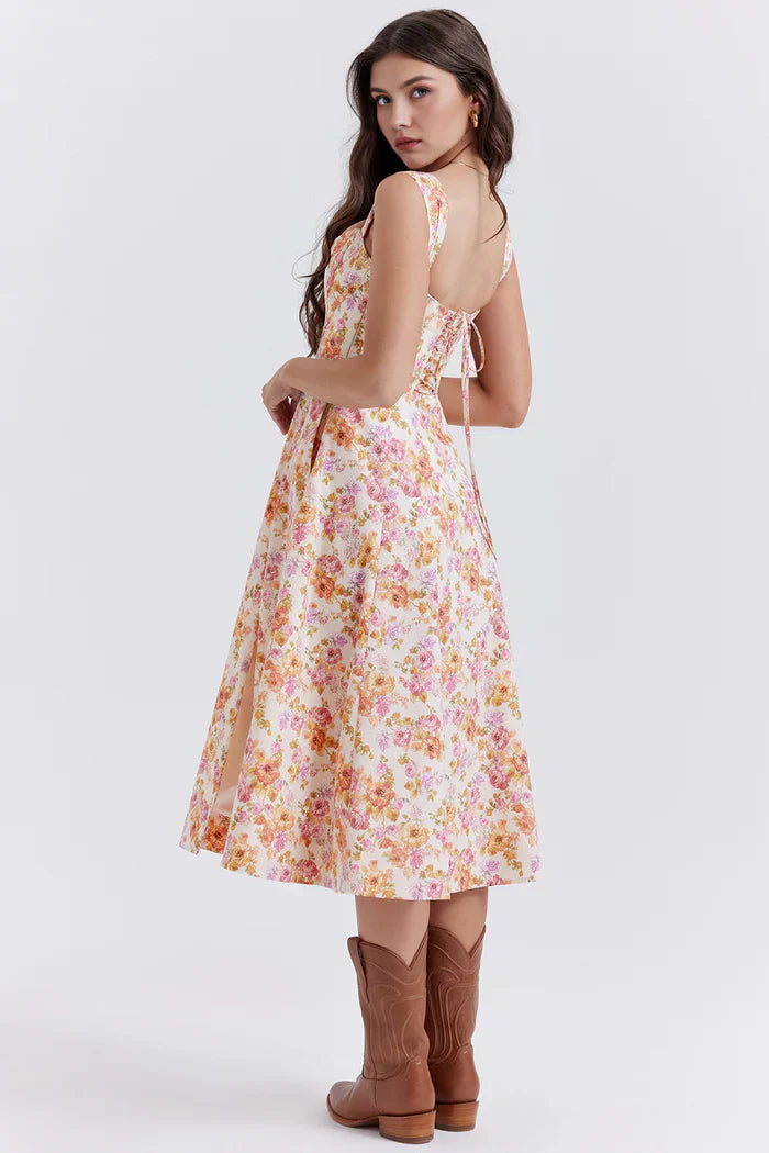 Olivia Bustier Midi Dress