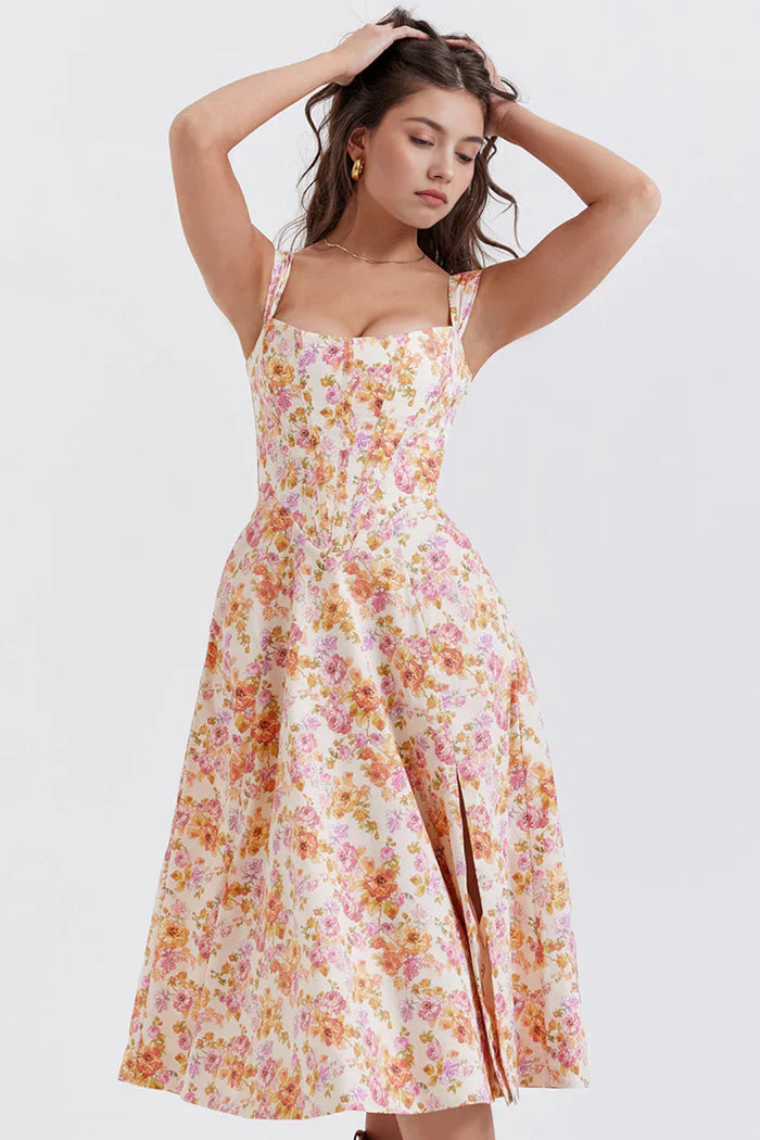 Olivia Bustier Midi Dress