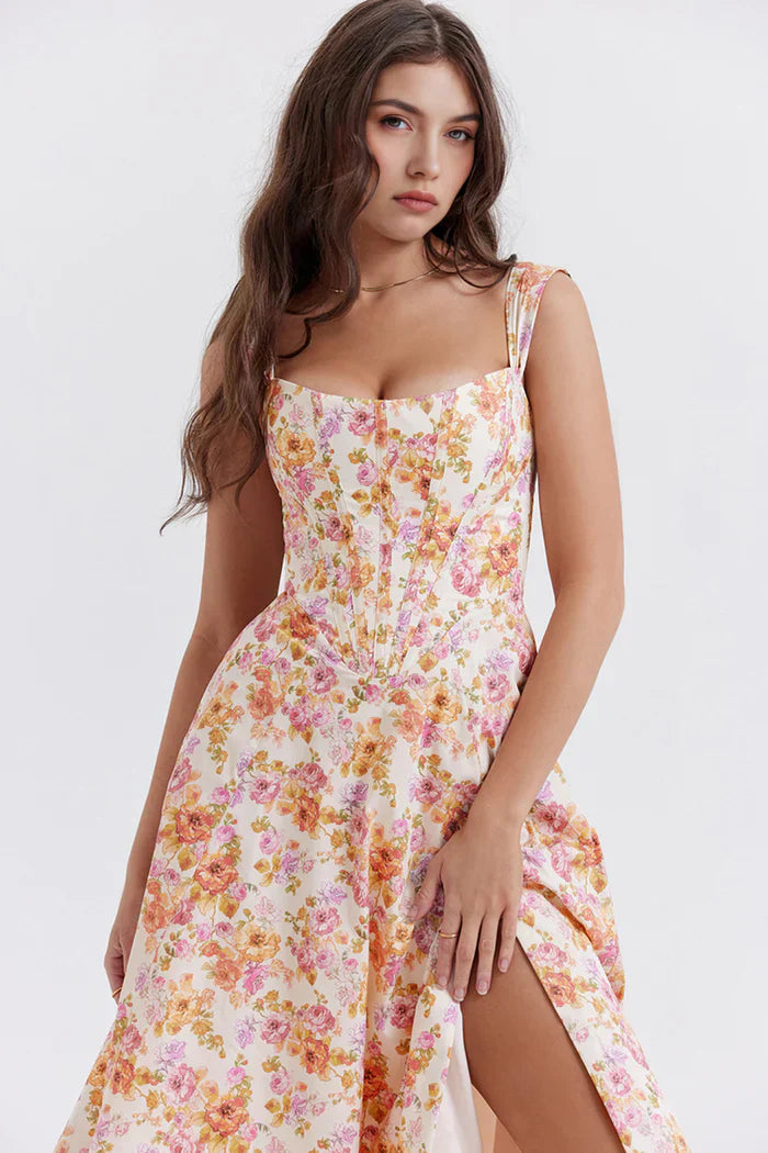 Olivia Bustier Midi Dress