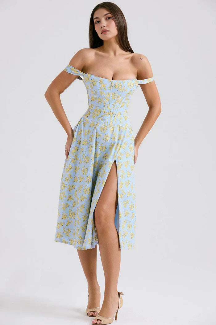 Mavie & Olivia Bustier Midi Dresses – Buy 1, Get 2