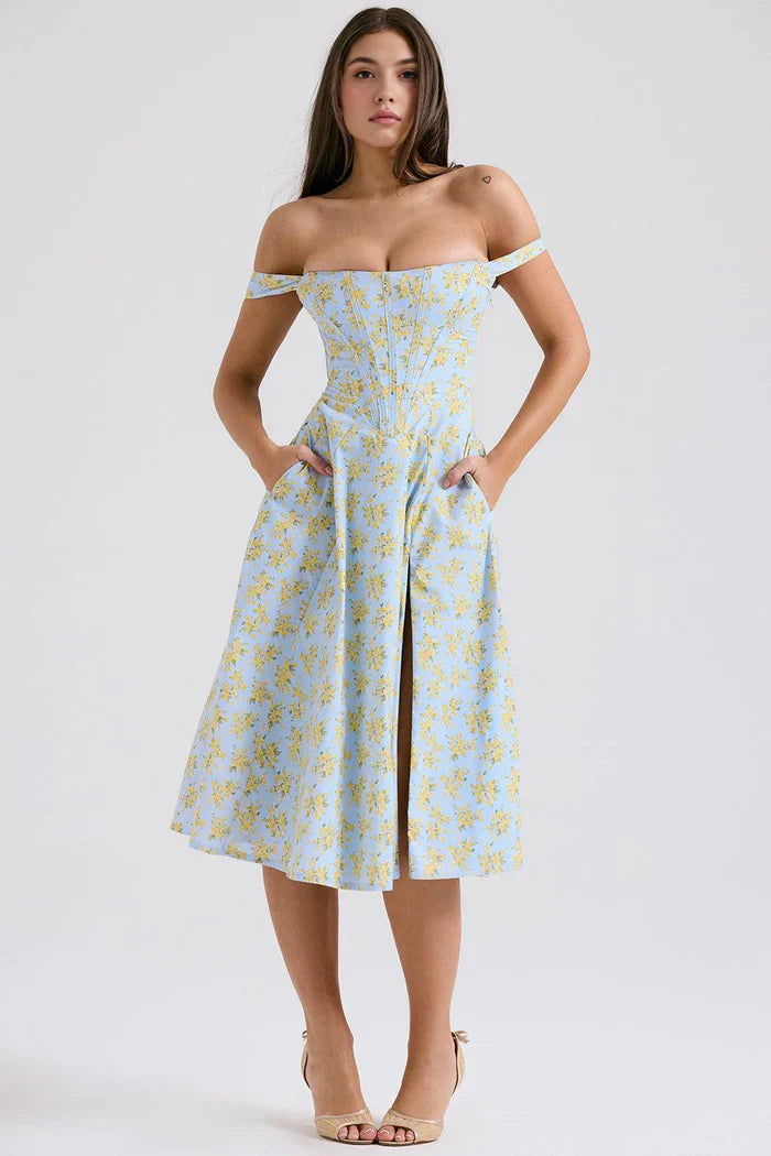 Mavie & Olivia Bustier Midi Dresses – Buy 1, Get 2
