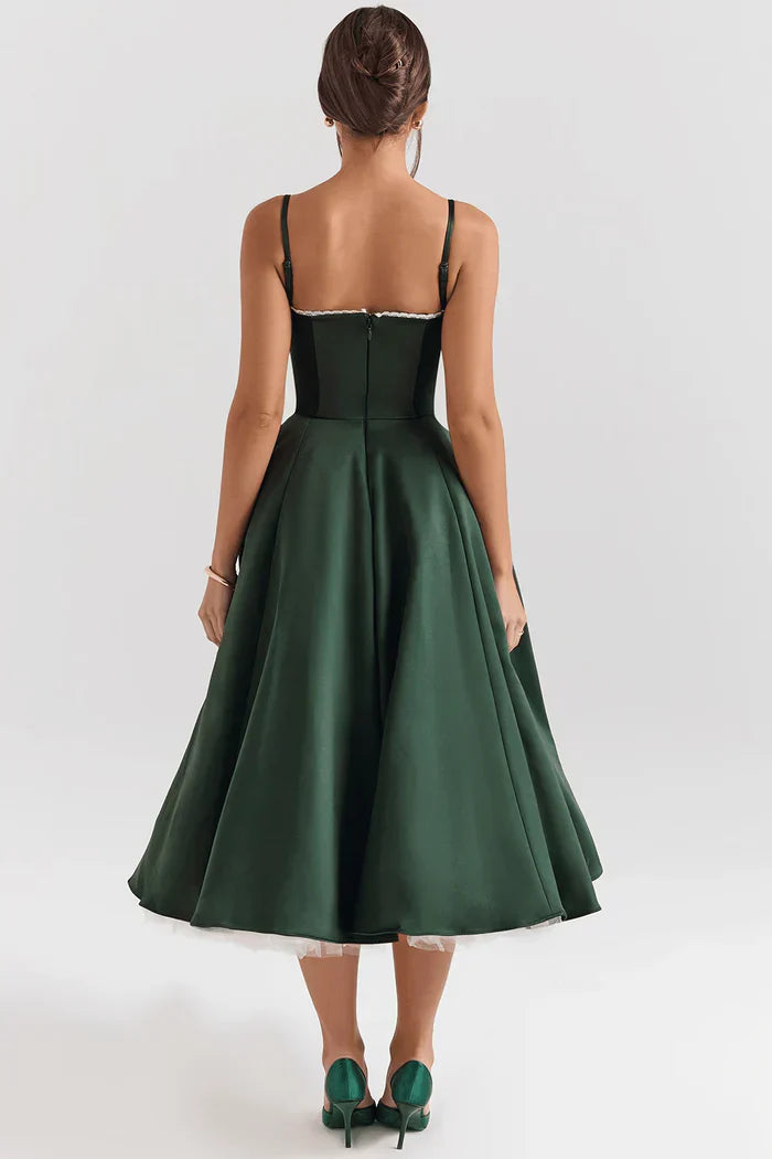 Cloe Double-Layer Midi Dress