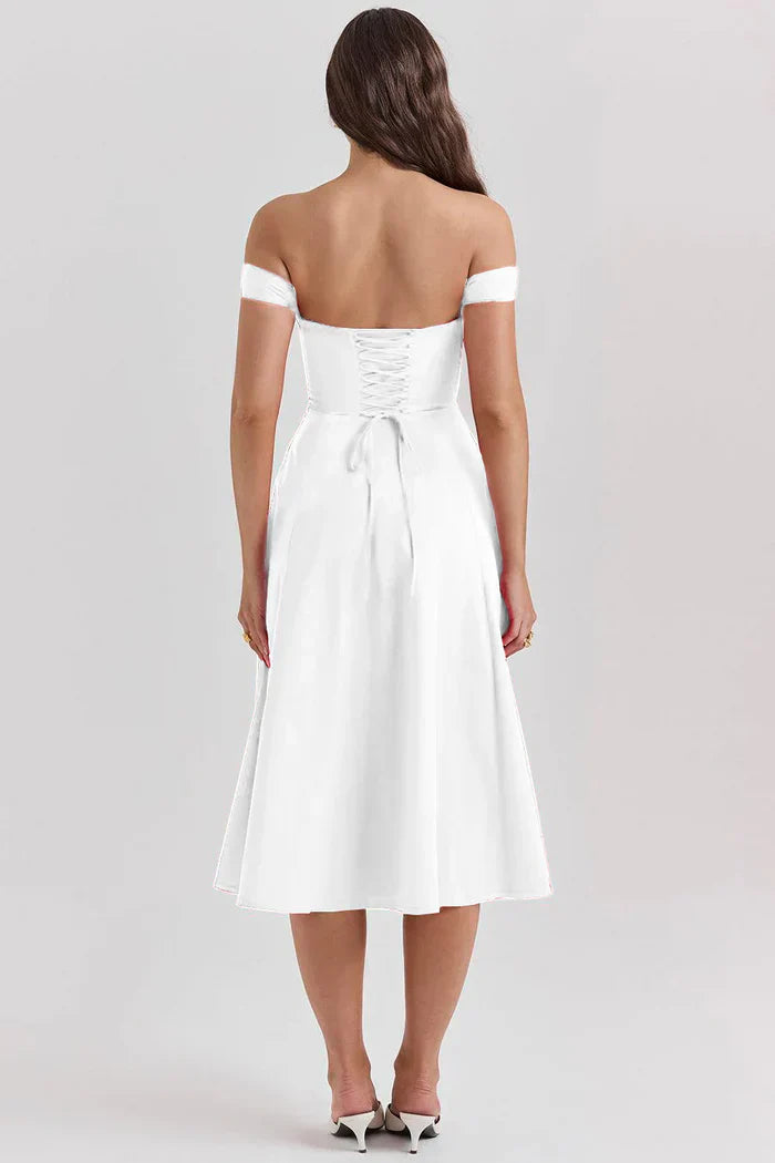 Olivia Bustier Midi Dress