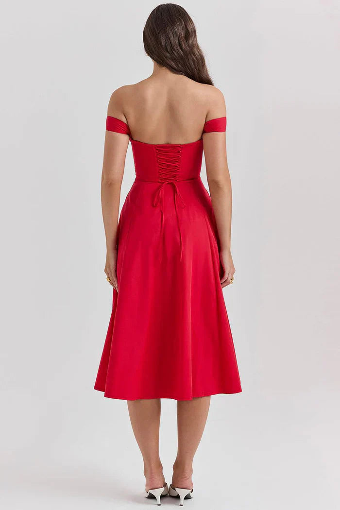 Mavie & Olivia Bustier Midi Dresses – Buy 1, Get 2