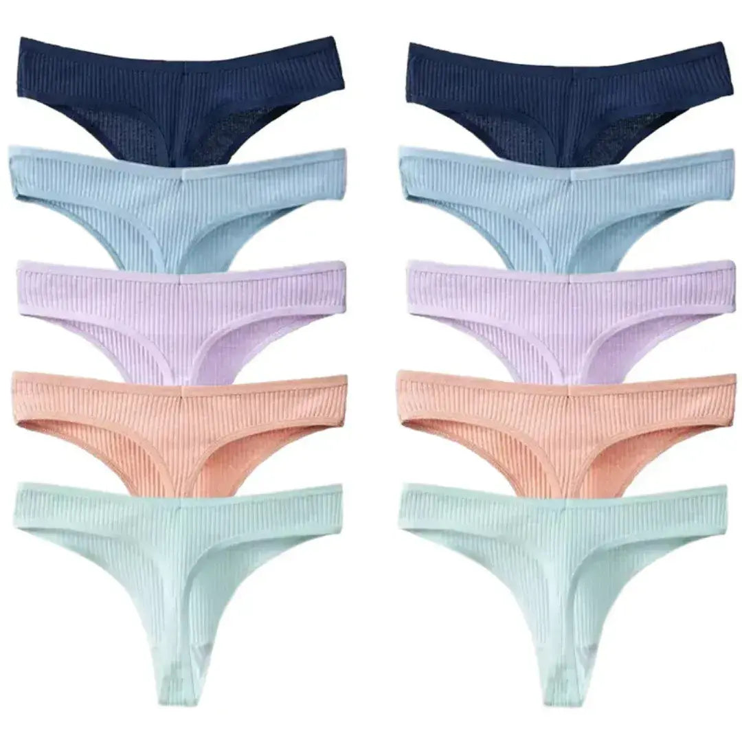 [Buy 5 Get 5 Free] CottonComfort Thongs - Antibacterial Protection
