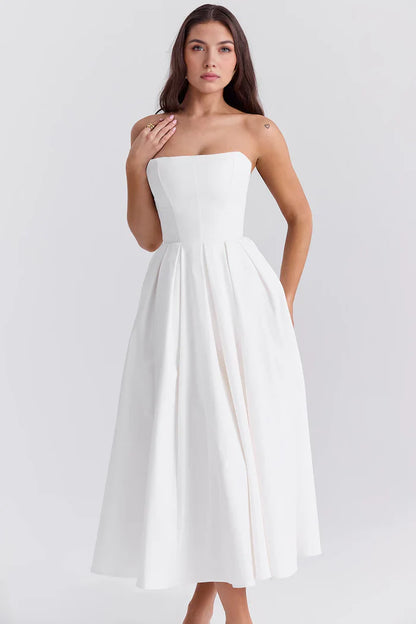 Celeste Bustier Midi Dress