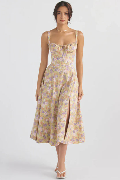 Mavie Bustier Midi Dress