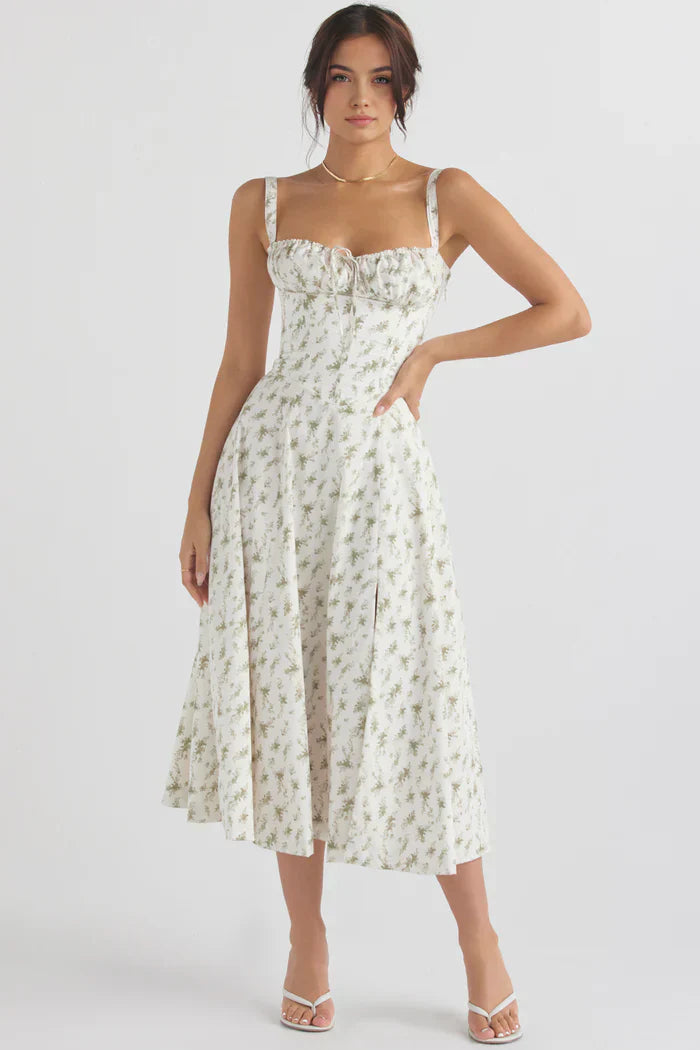 Mavie Bustier Midi Dress