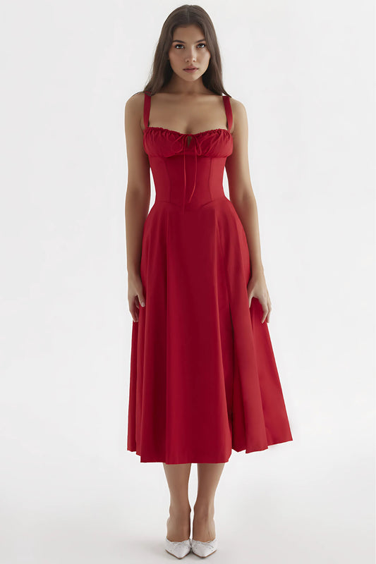 Mavie Bustier Midi Dress