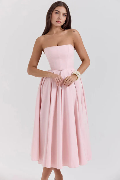 Celeste Bustier Midi Dress