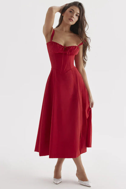 Mavie Bustier Midi Dress