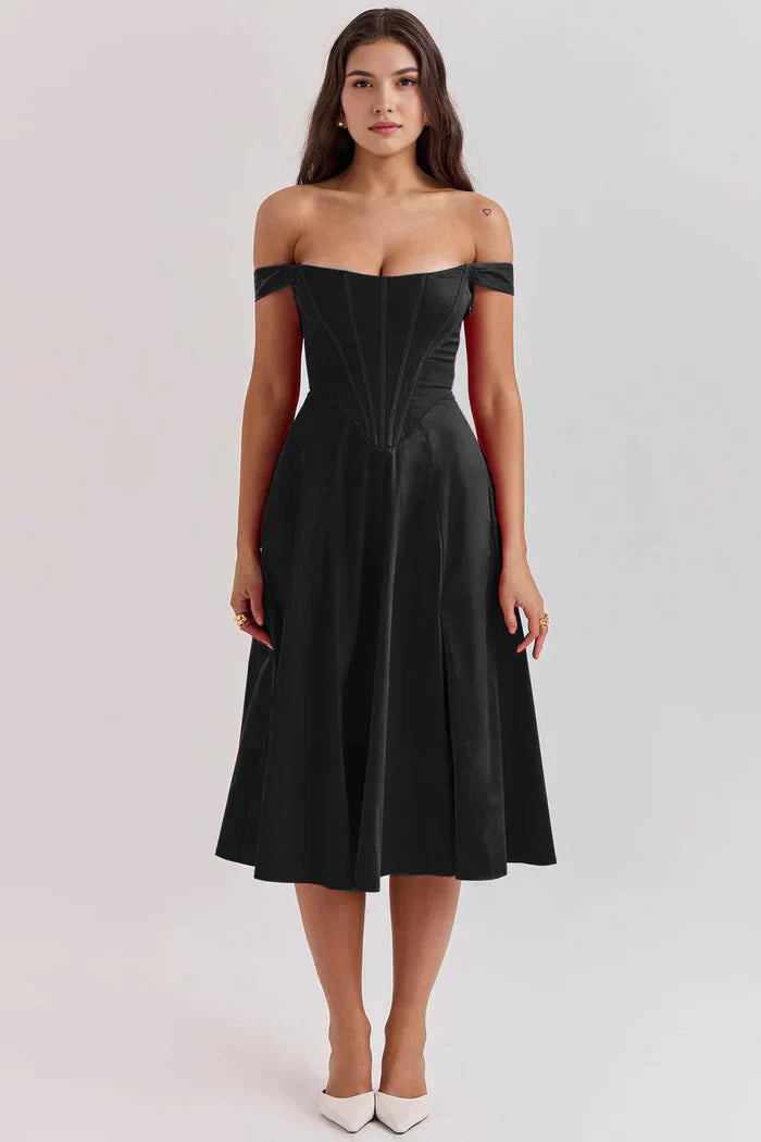 Olivia Bustier Midi Dress