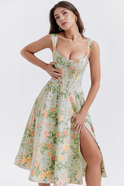 Olivia Bustier Midi Dress
